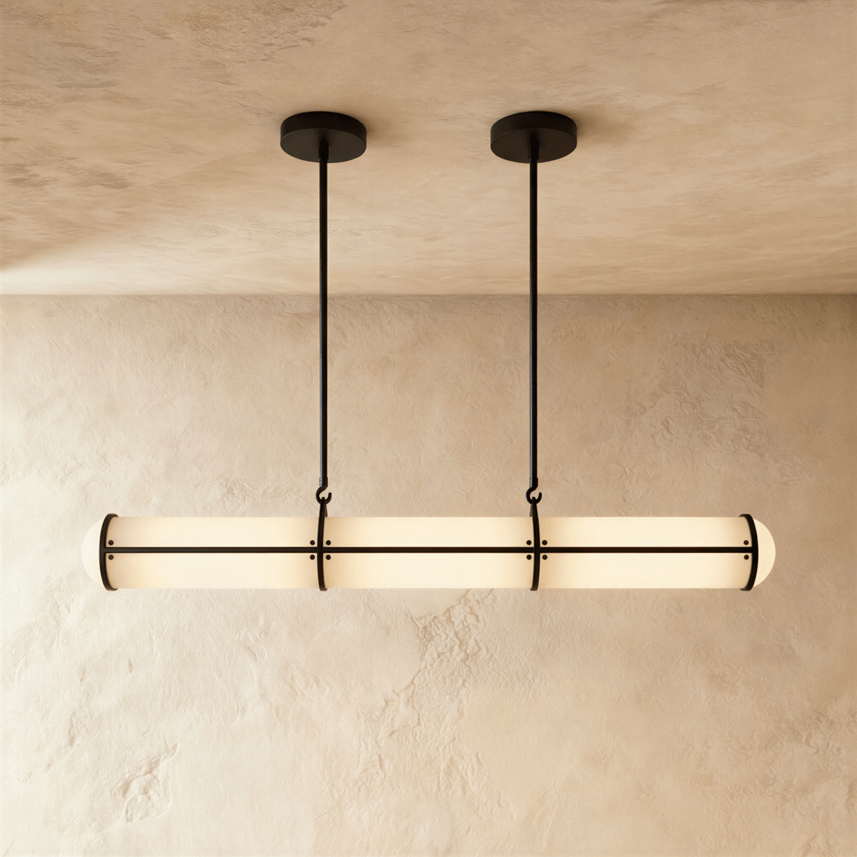 Ridaan Metal Pendant Light, full fixture front view