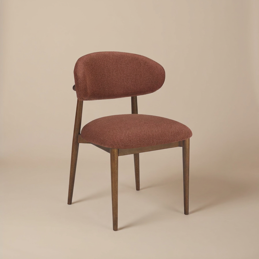 Romy Dining Chair, rust finish
