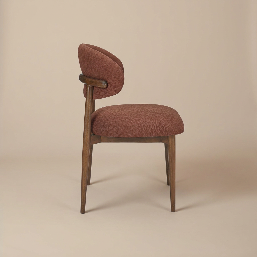 Romy Dining Chair, styled at a table