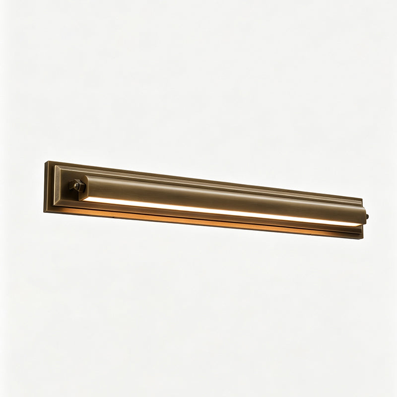 Roswell Linear Brass Wall Sconce, second shade and material close up