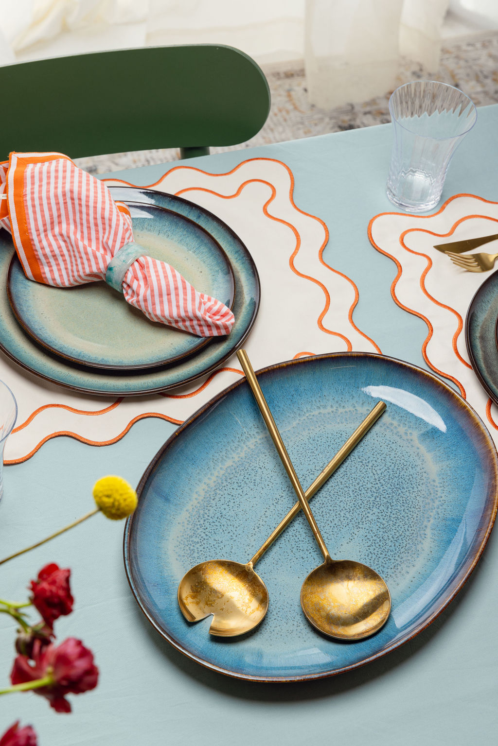 Round Serving Platter, top down view