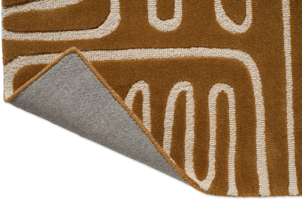 Brink and Campman Hollow Tan Multi Area Rug by Harlequin