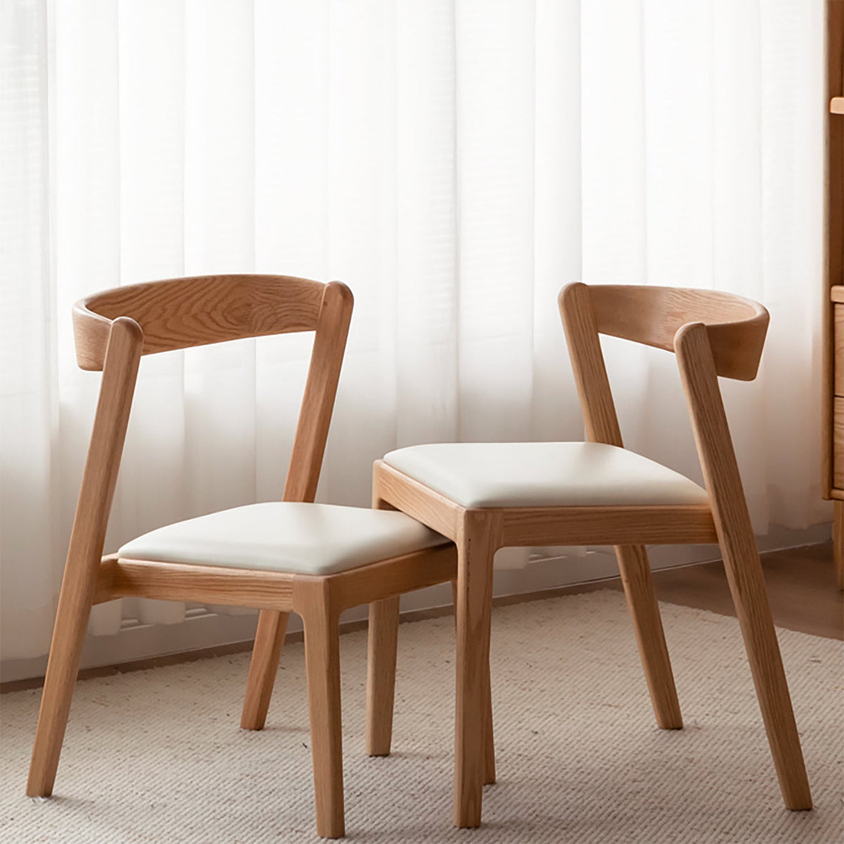 Scandinavian Oak Wood Sintered Stone Stackable Dining Table 3-IN-1 Set NOKI