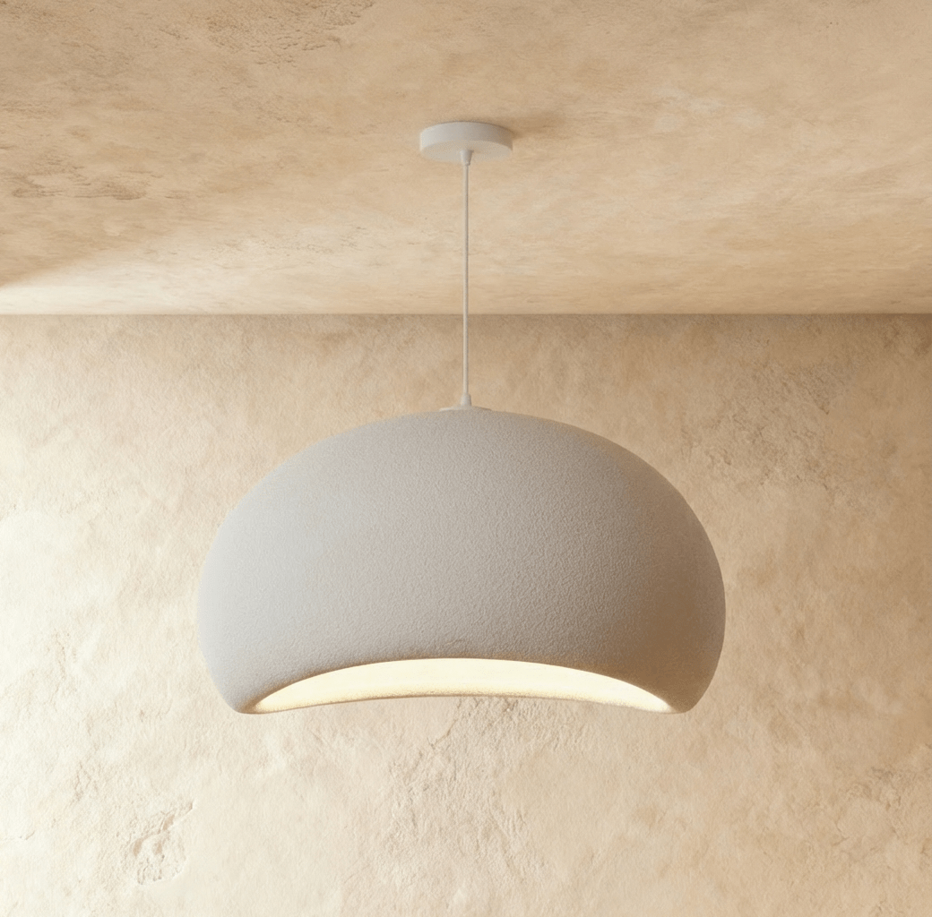 Shibui Metal Pendant Light, second unlit profile view