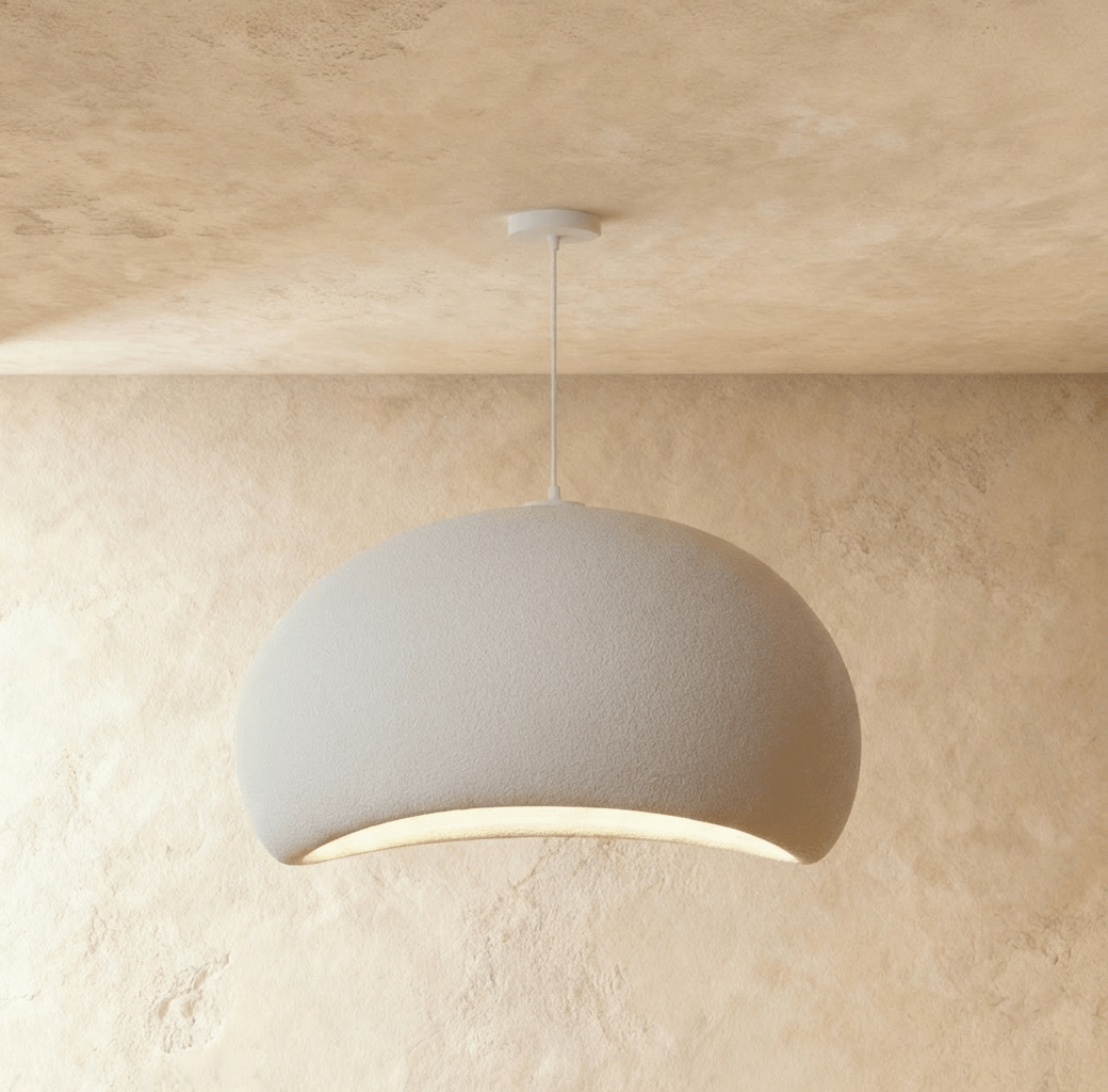 Shibui Metal Pendant Light, second glow and light quality close up