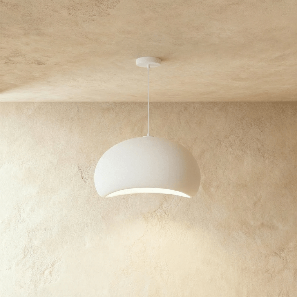 Shibui Metal Pendant Light, full fixture front view