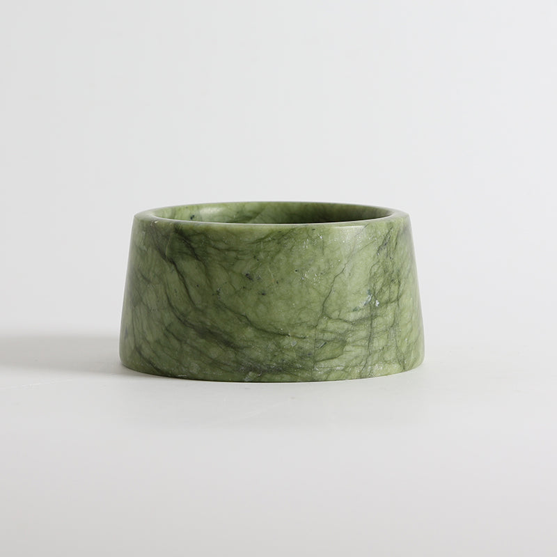 Sierra Marble Pet Bowl, second styled in a kitchen