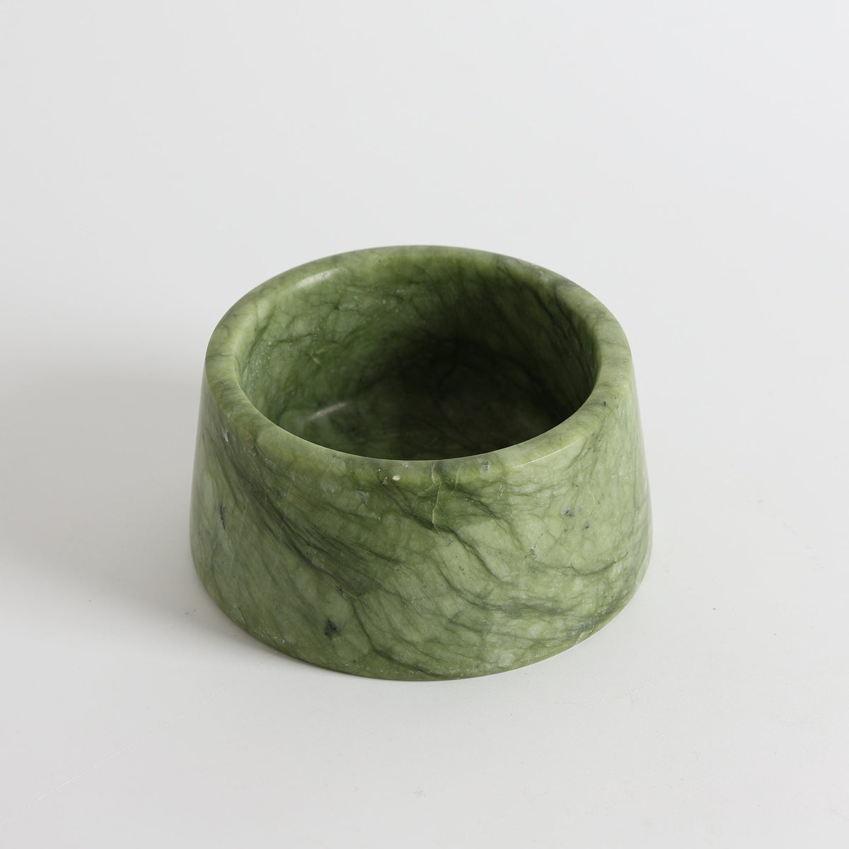Sierra Marble Pet Bowl, second angled three quarter view