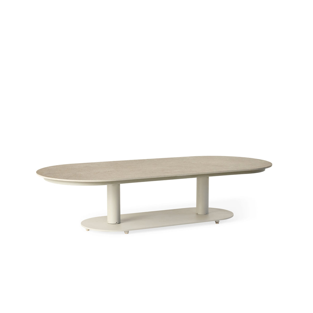 Silverado Dune Aluminum Coffee Table, leg and base detail