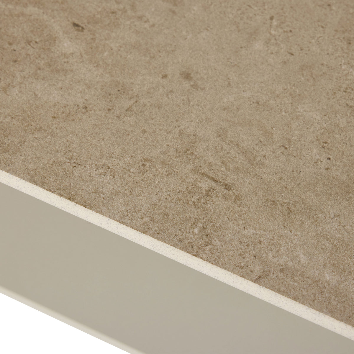 Silverado Dune Aluminum Coffee Table, top down view of the surface