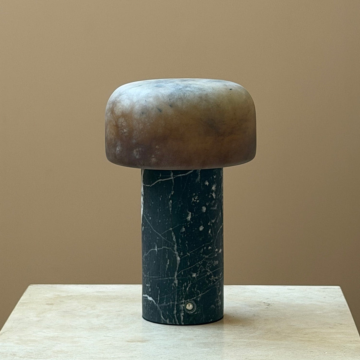 Sorvane Marble Alabaster Table Lamp, second angled quarter view