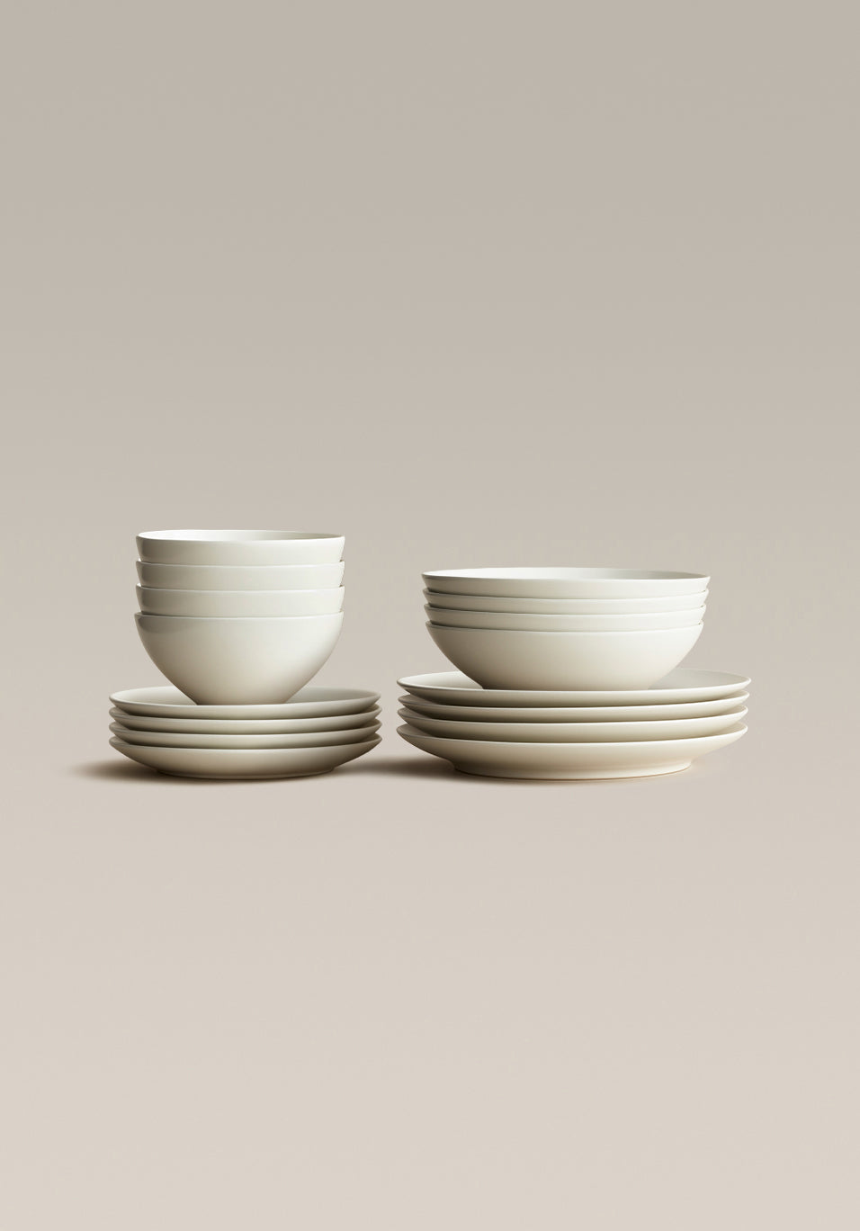 Stoneware Core Set, Moon, glaze and finish close up