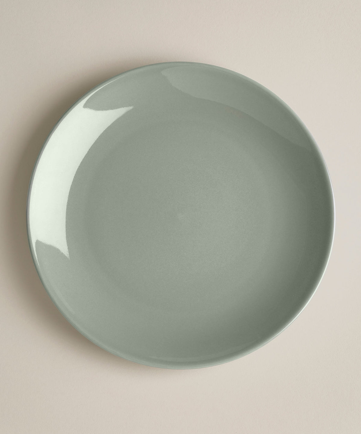 Stoneware Glossy Small Plate Set, place setting in use