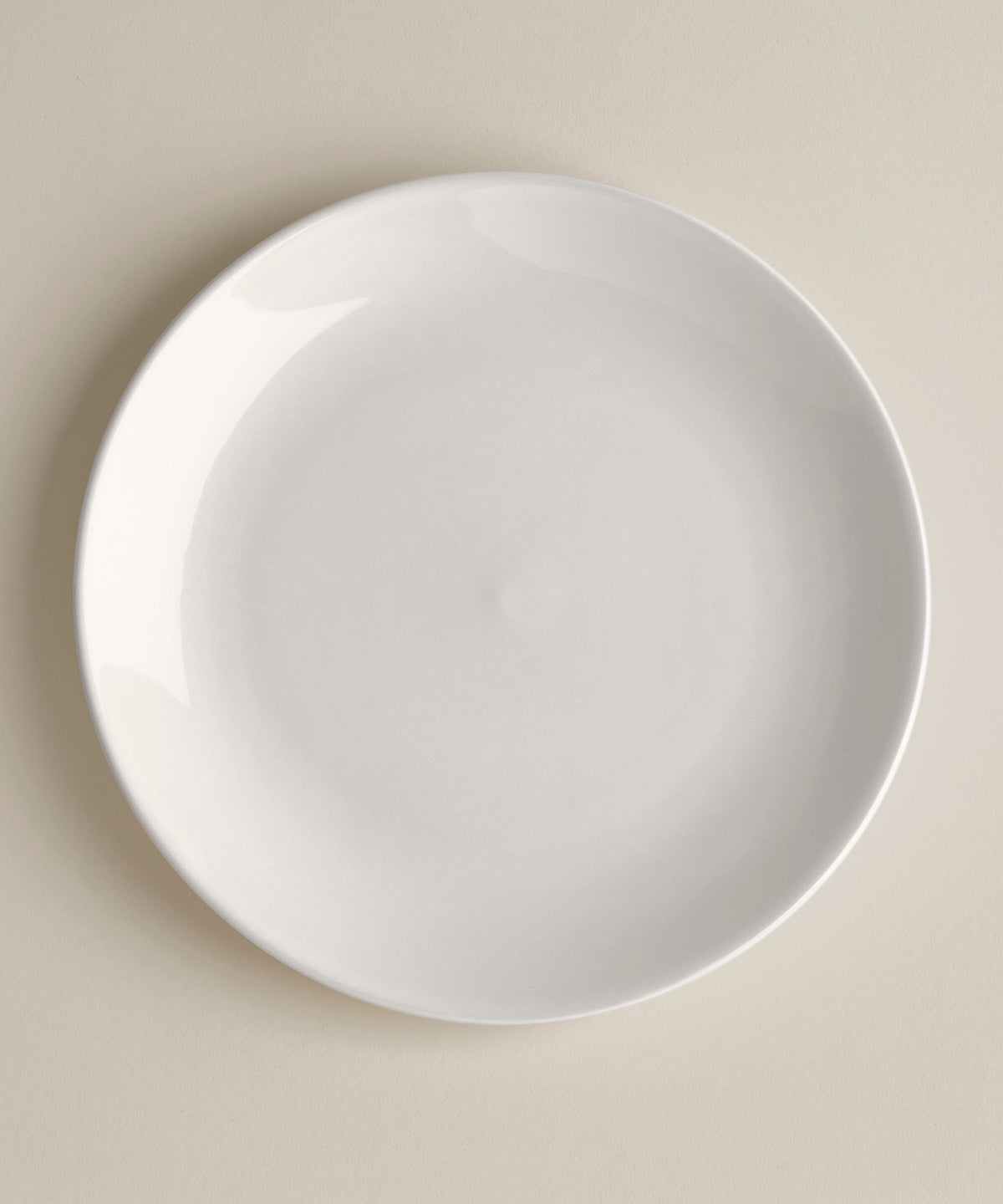 Stoneware Glossy Small Plate Set, Moon, top down view of the set