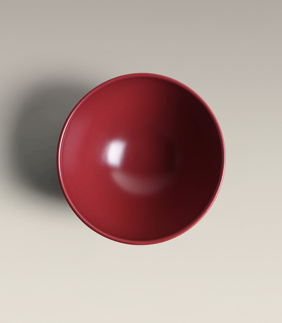 Stoneware Mini Bowl Set, Plum, seen from above