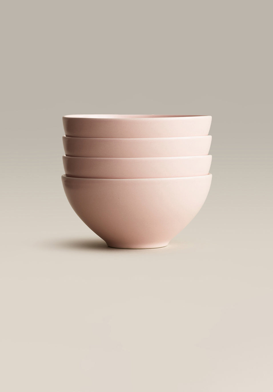Stoneware Small Bowl Set, Daybreak, stacked