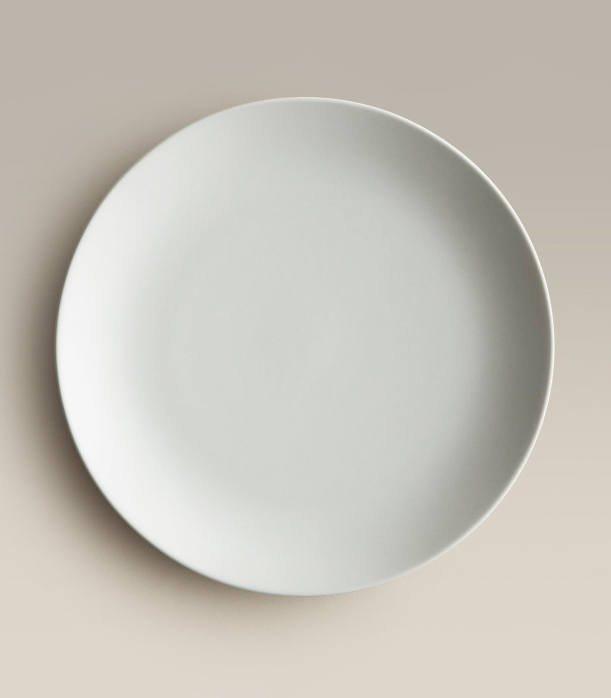 Stoneware Small Plate Set, Fog, seen from above