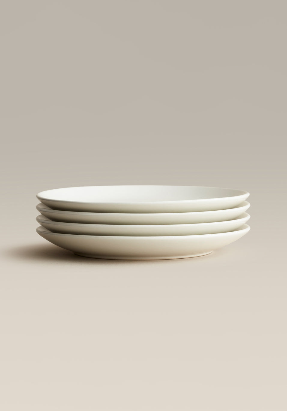Stoneware Small Plate Set, Moon, the full set together