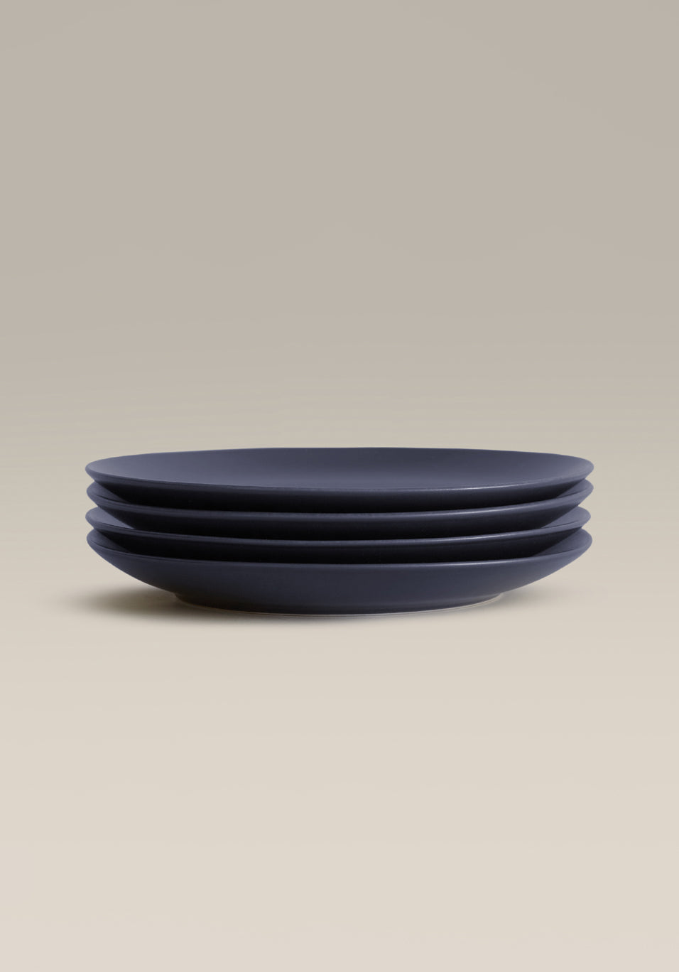 Stoneware Small Plate Set, Midnight, rim and edge detail