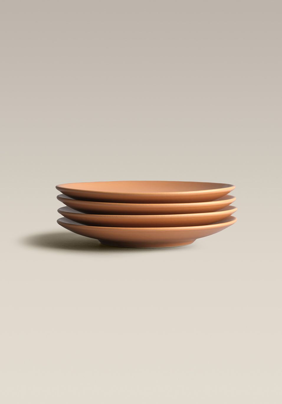 Stoneware Treat Plate Set, Canyon, second nested stack detail