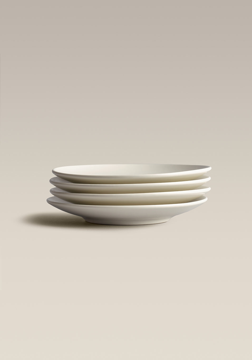 Stoneware Treat Plate Set, Moon, place setting in use