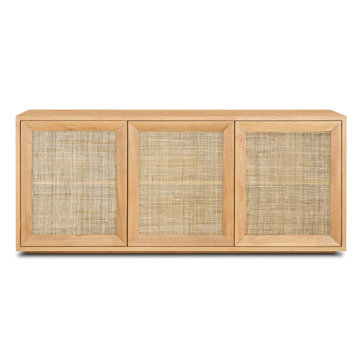 Tate 76" Oak Sideboard, full front view