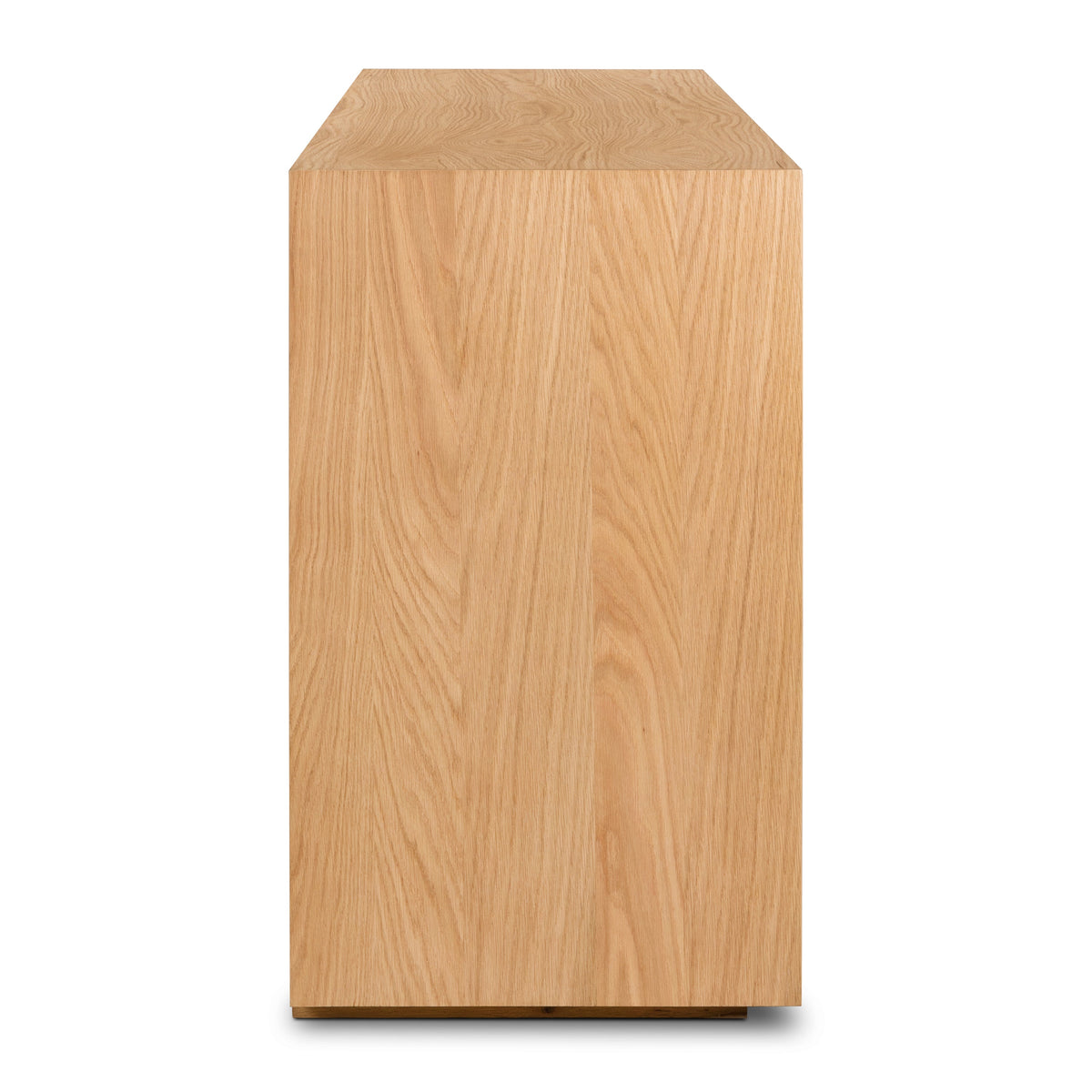 Tate 76" Oak Sideboard, interior shelf detail