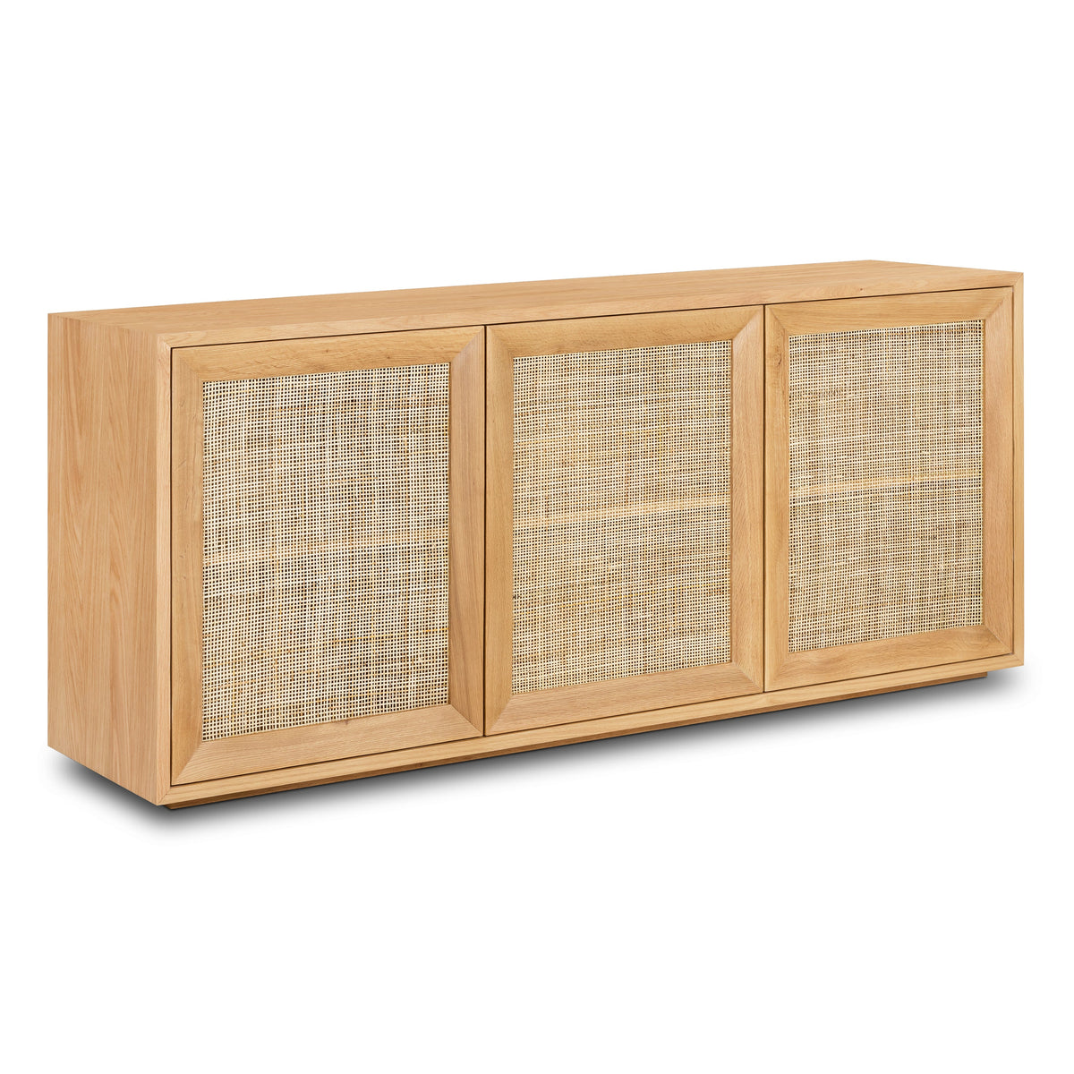 Tate 76" Oak Sideboard, grain and finish close up