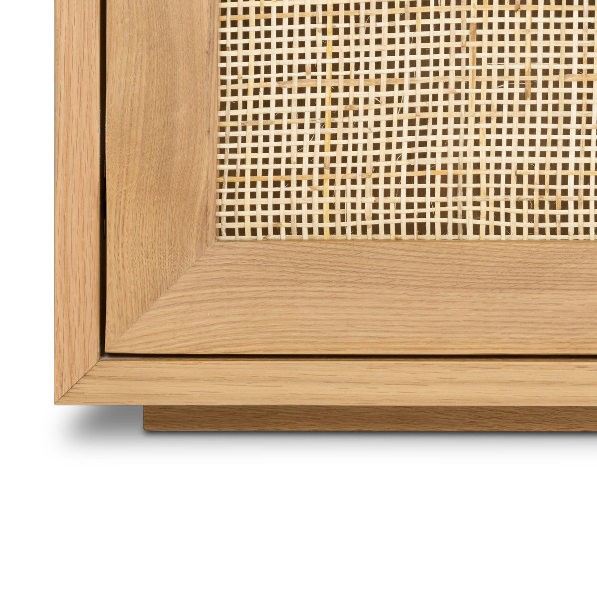 Tate 76" Oak Sideboard, handle and hardware detail