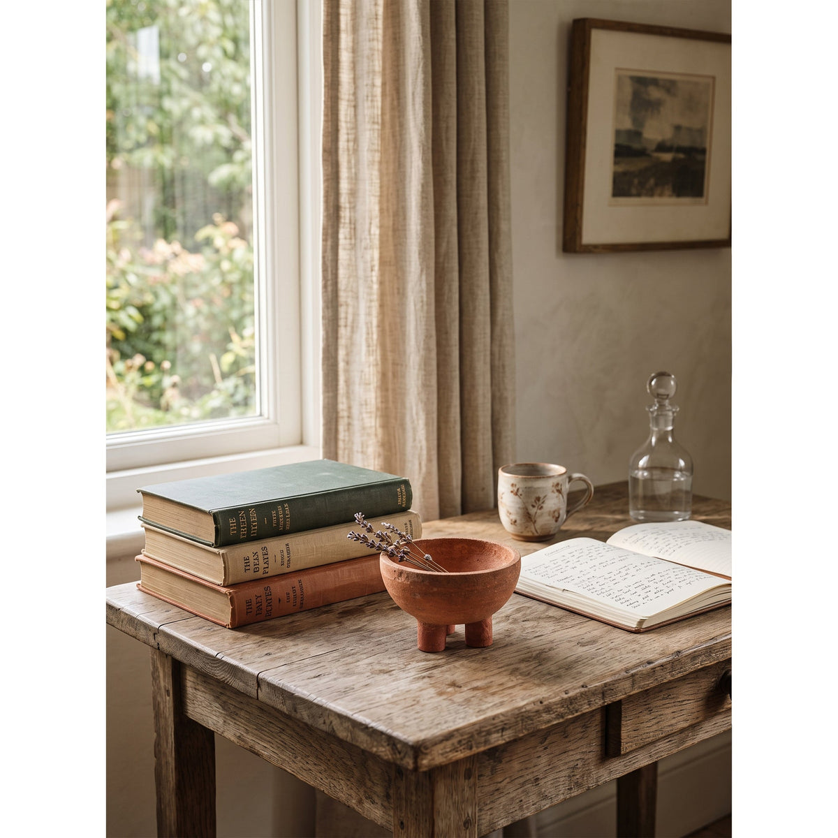 Tuscan Marble Footed Bowl, third front view