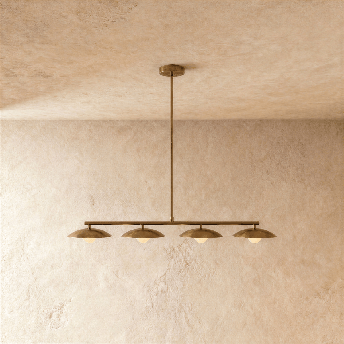 Velix Metal Pendant Light, full fixture front view