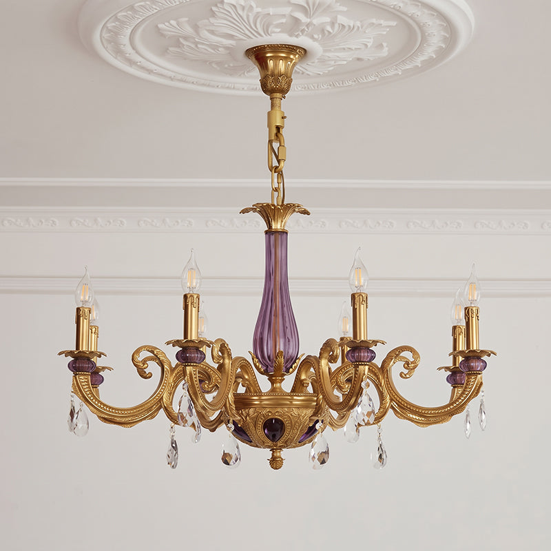 Verona Chandelier, second hung above a dining table
