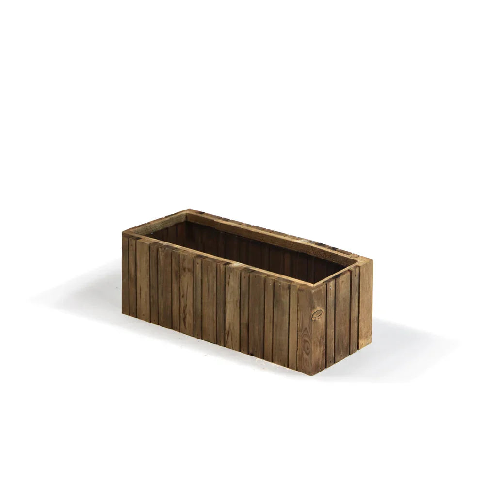 Vertical Slat Wood Box Case Pack, full range view