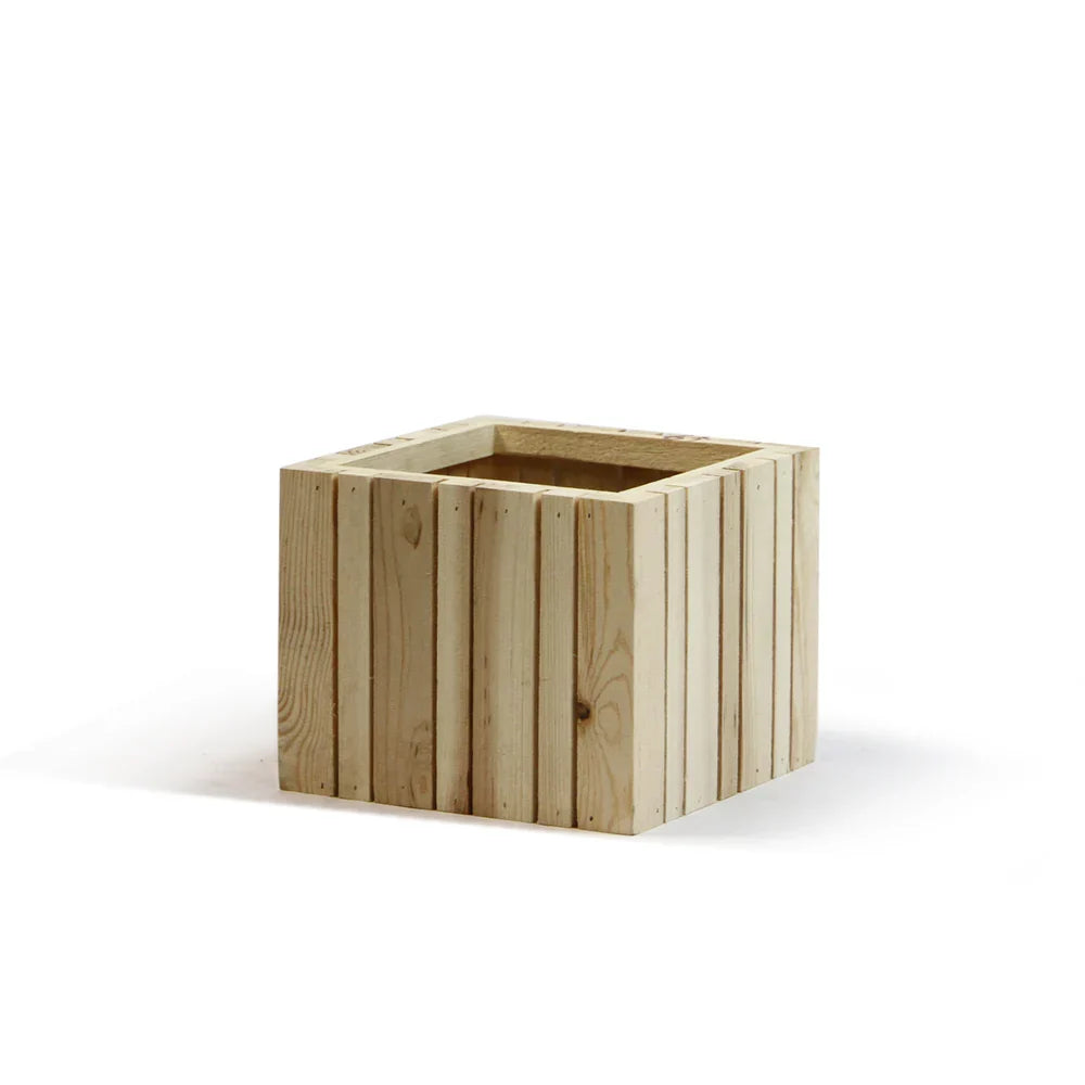 Vertical Slat Wood Box Case Pack, side profile