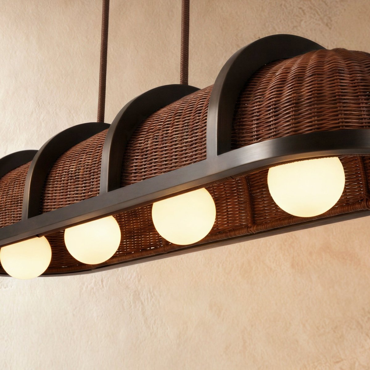 Vetra Metal Pendant Light, shade and diffuser detail