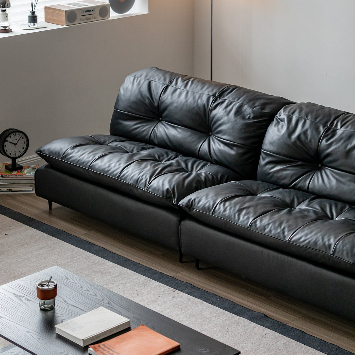 Vintage Genuine Leather 1 Seater Sofa RIGA