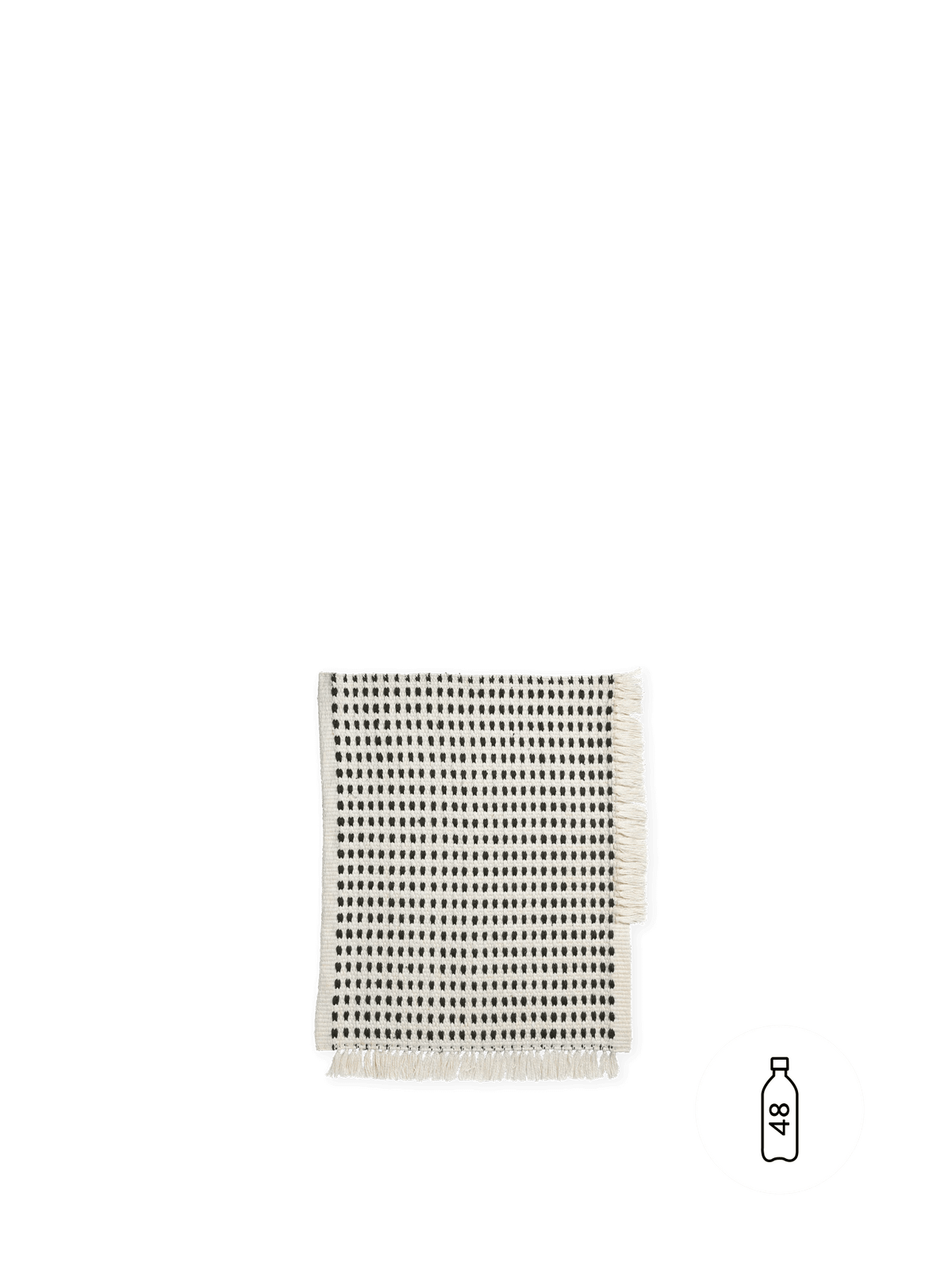 Way Natural Fibre Mat, Off-White, full rug laid flat