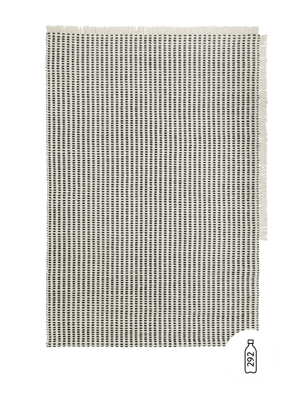 Way Natural Fibre Rug, Off-White, full rug laid flat