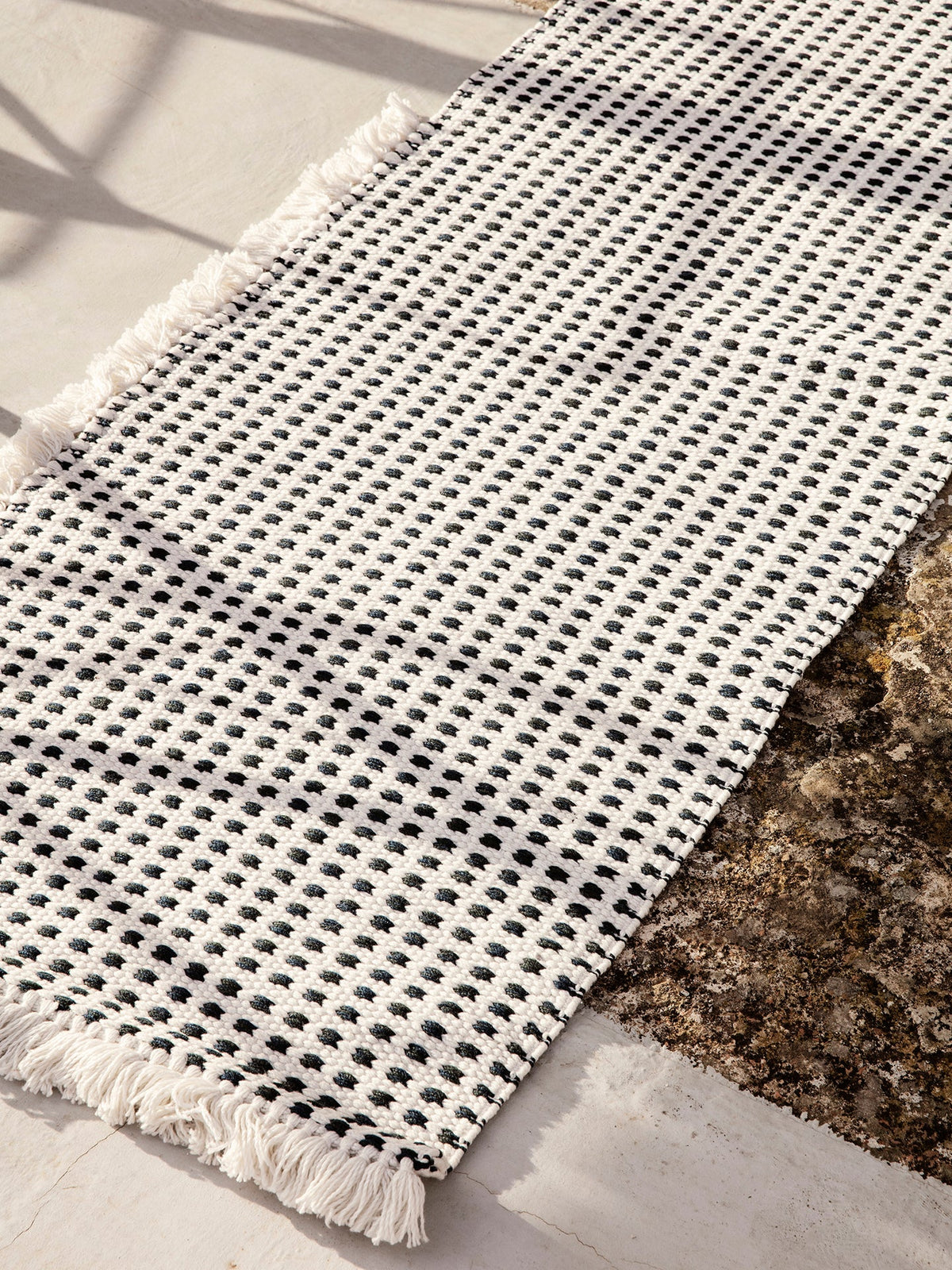 Way Natural Fibre Runner, Off-White, pile and weave texture close up