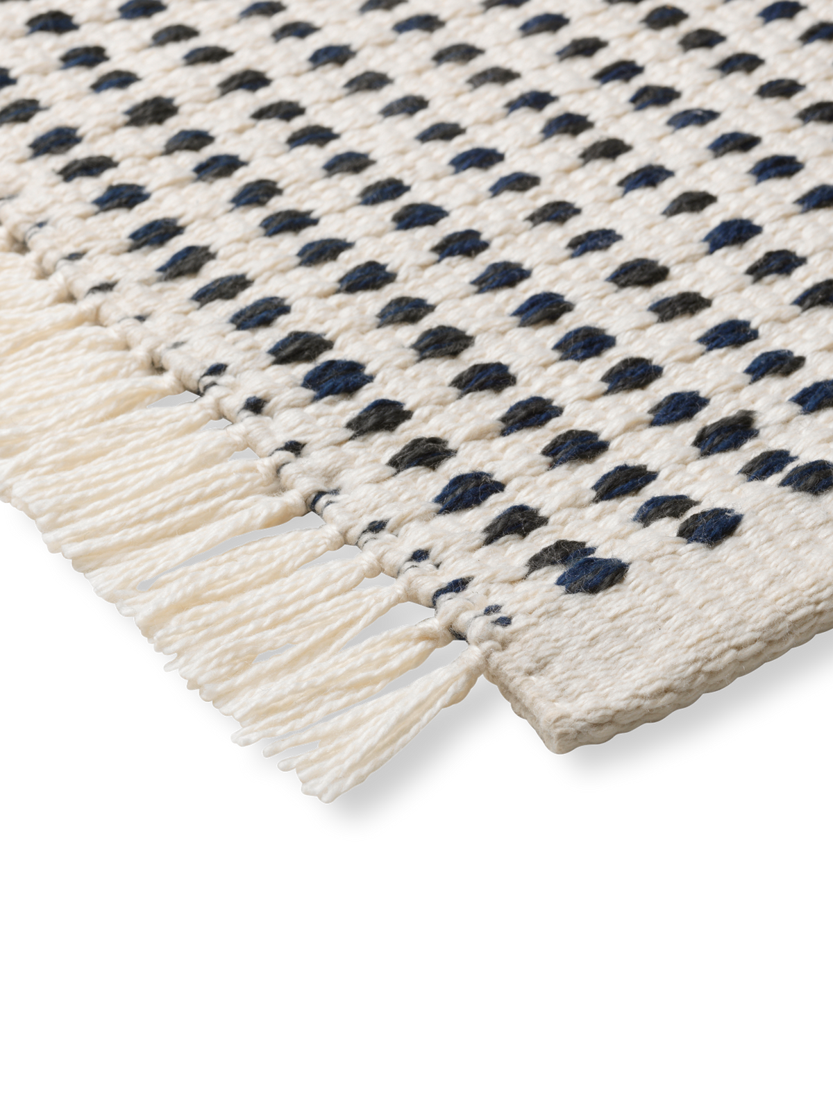 Way Natural Fibre Runner, Off-White, corner and edge detail