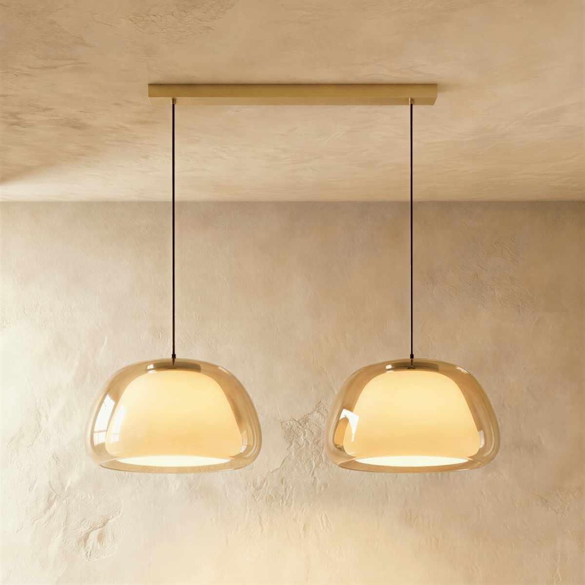 Zabda Metal Pendant Light, second shade and diffuser detail