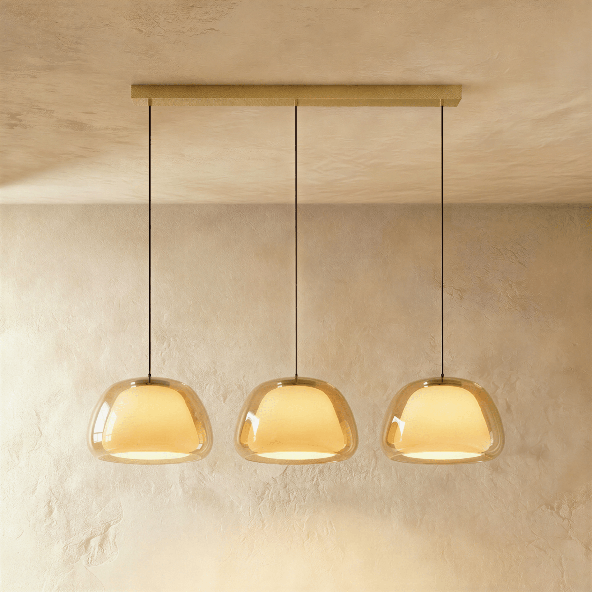 Zabda Metal Pendant Light, second unlit profile view